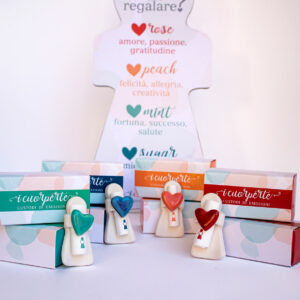 calamita angelo con cuore con confezione scatola