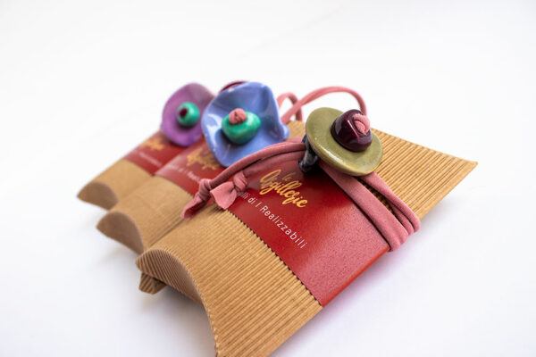 bracciali in ceramica e stoffa