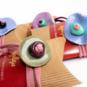 bracciali in ceramica e stoffa
