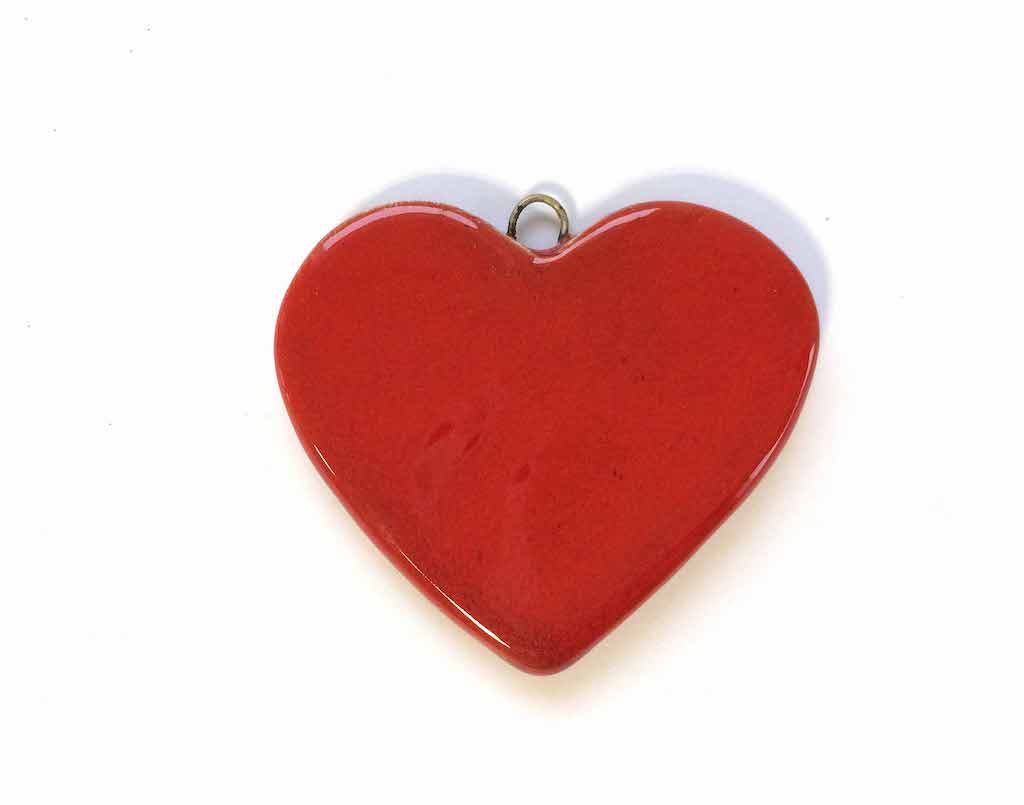 Cuore natalizio rosso - addobbo