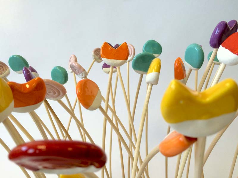 I fiori in ceramica