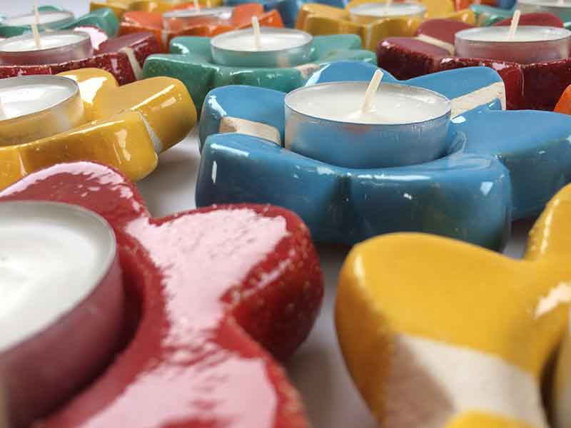 Portacandela Fiore, tutti i colori